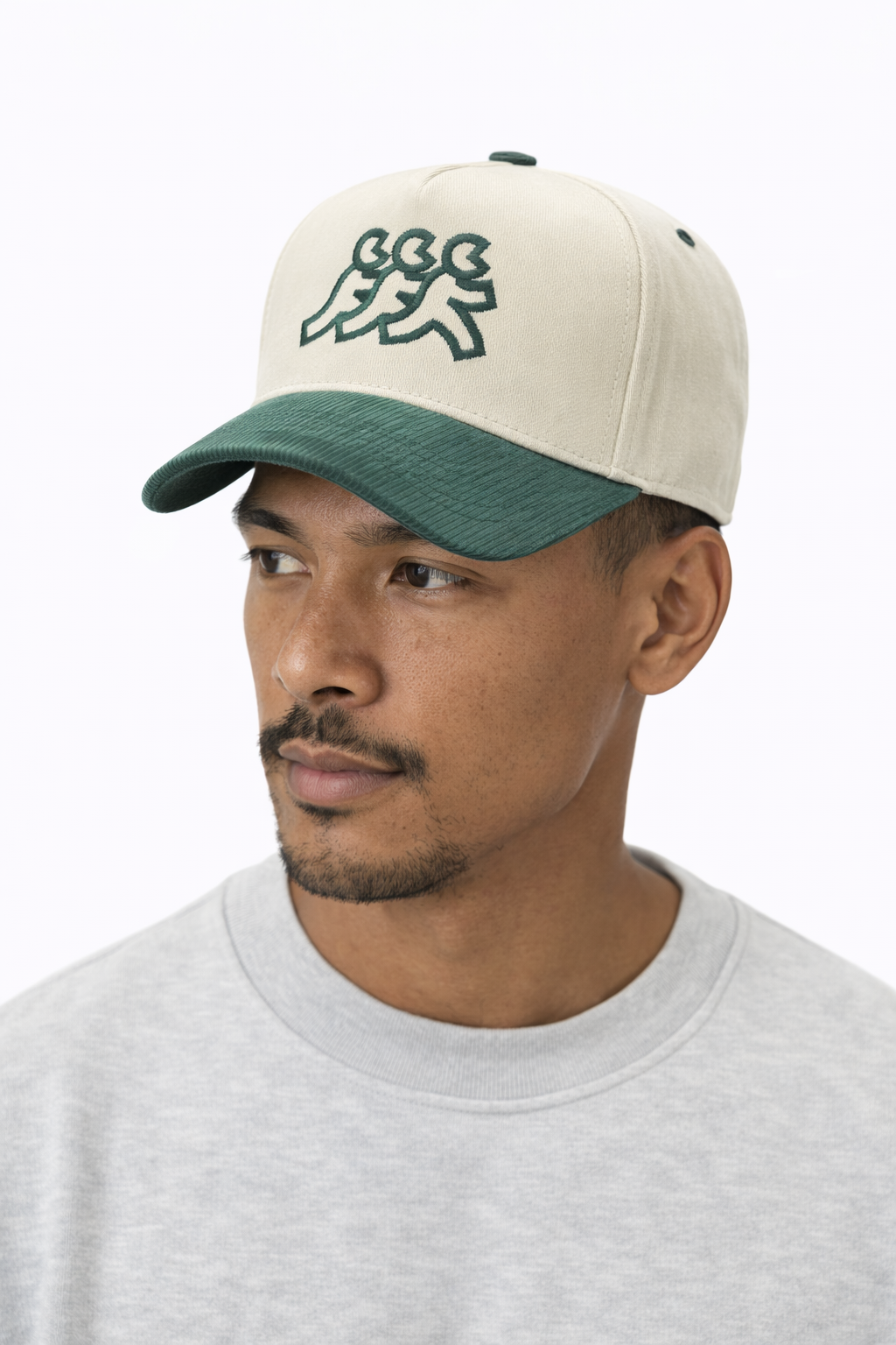 Torrey Pines Cream Canvas Corduroy Snapback
