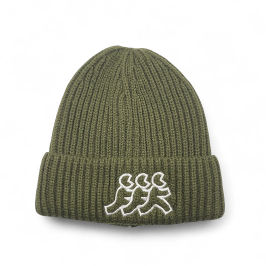 Olive Quilted Beanie