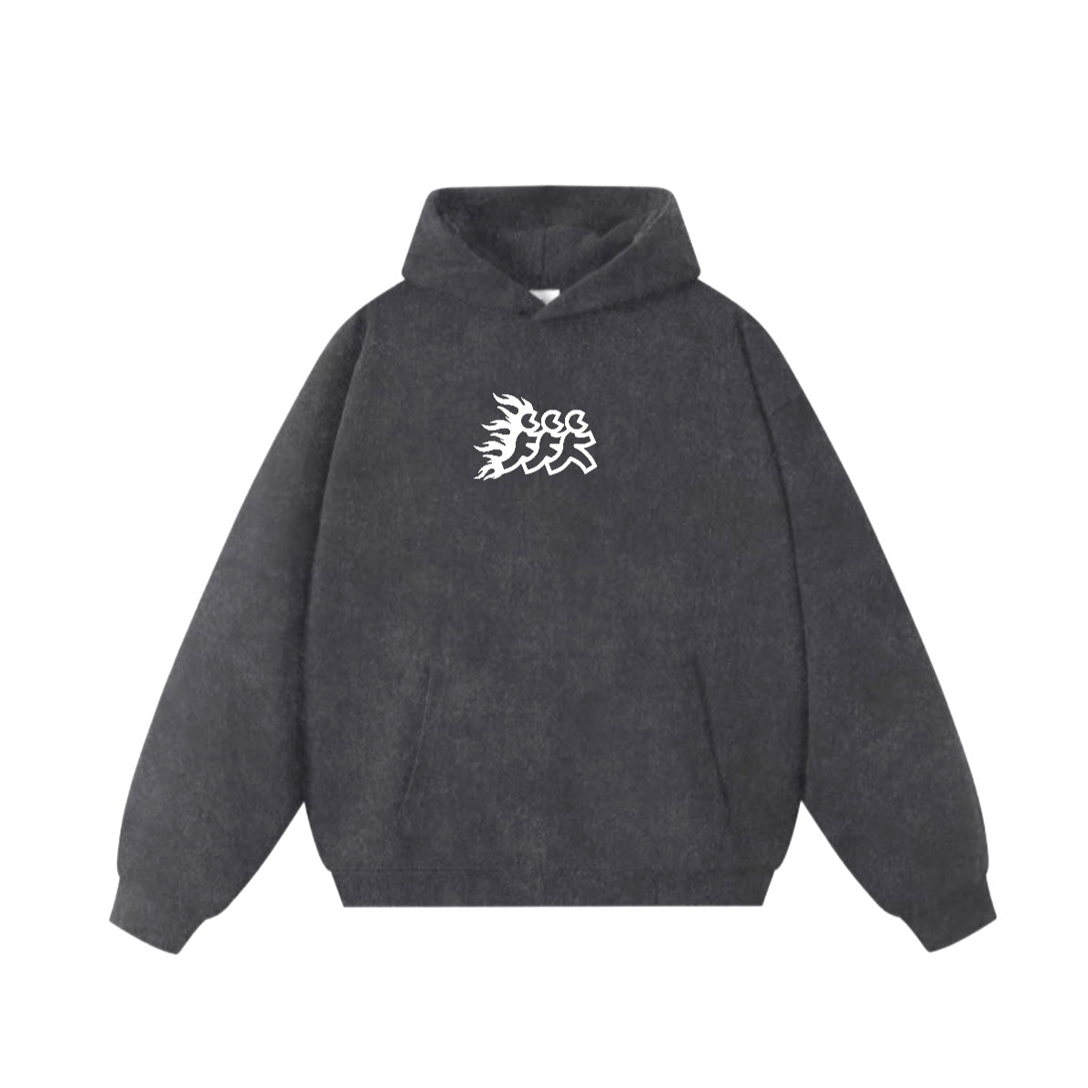 Charcoal Flames Diego Hoodie