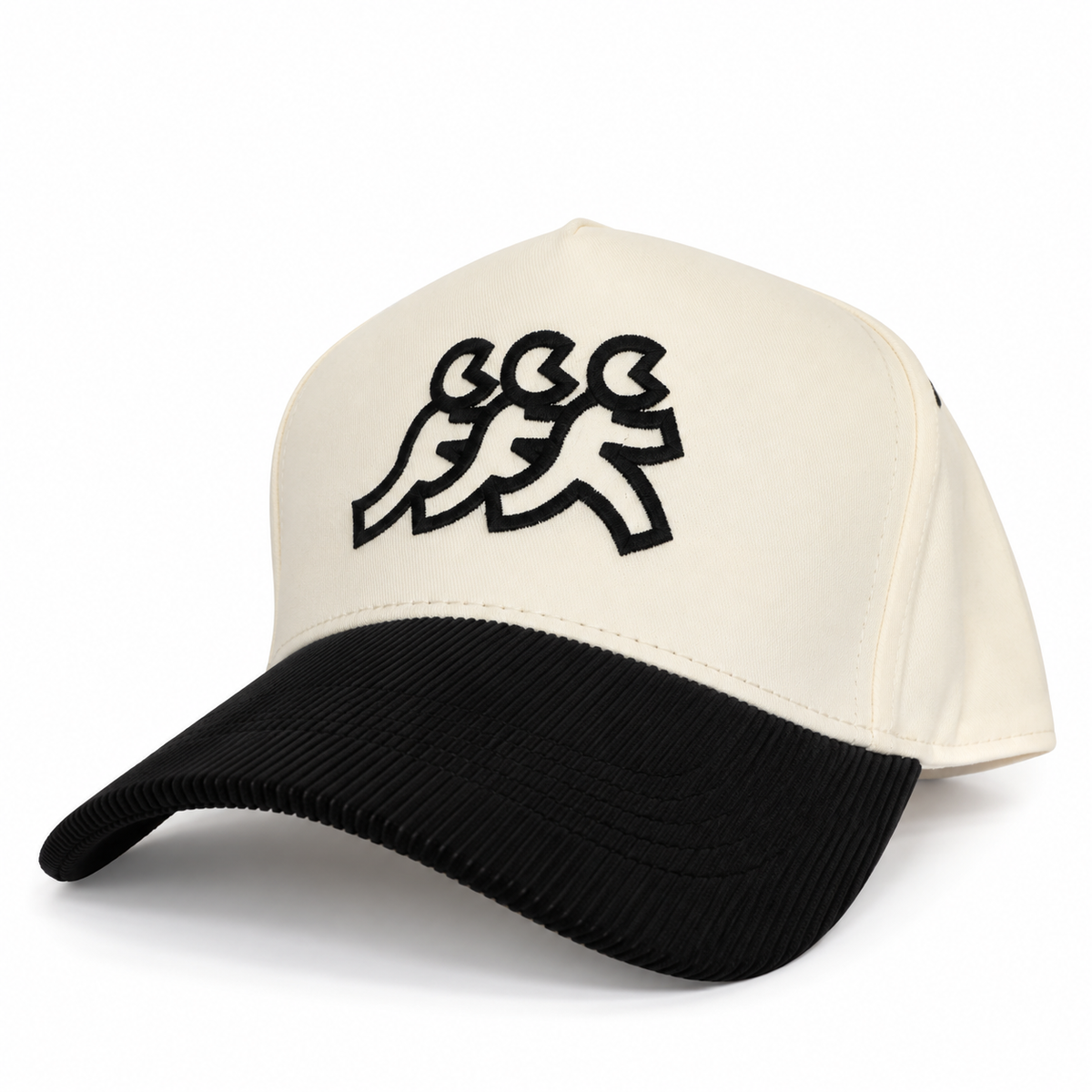 Malibu 2 Tone Cream Canvas Corduroy Snapback