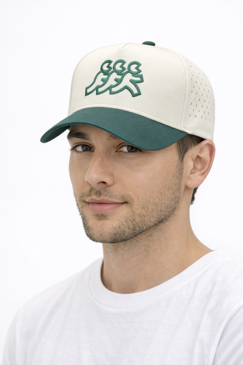 Newport Cream Athletic Mesh Snapback