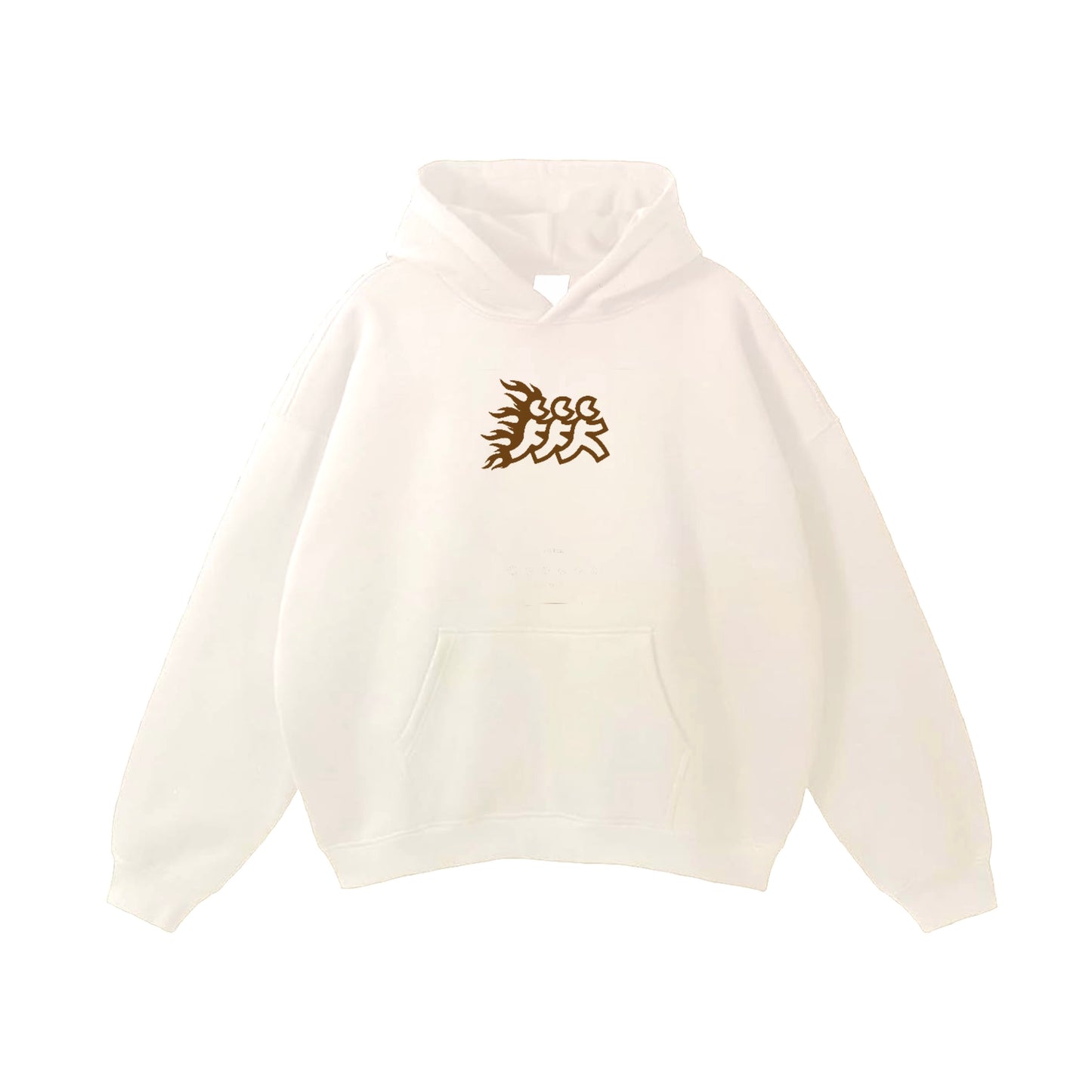 Cream Flames Diego Hoodie
