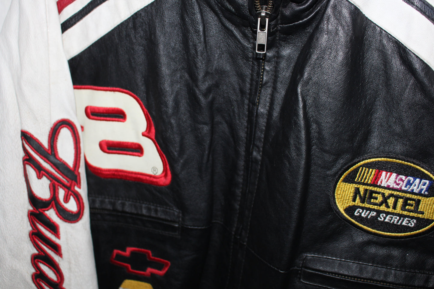 Budweiser Racing NASCAR Leather Jacket (XL)