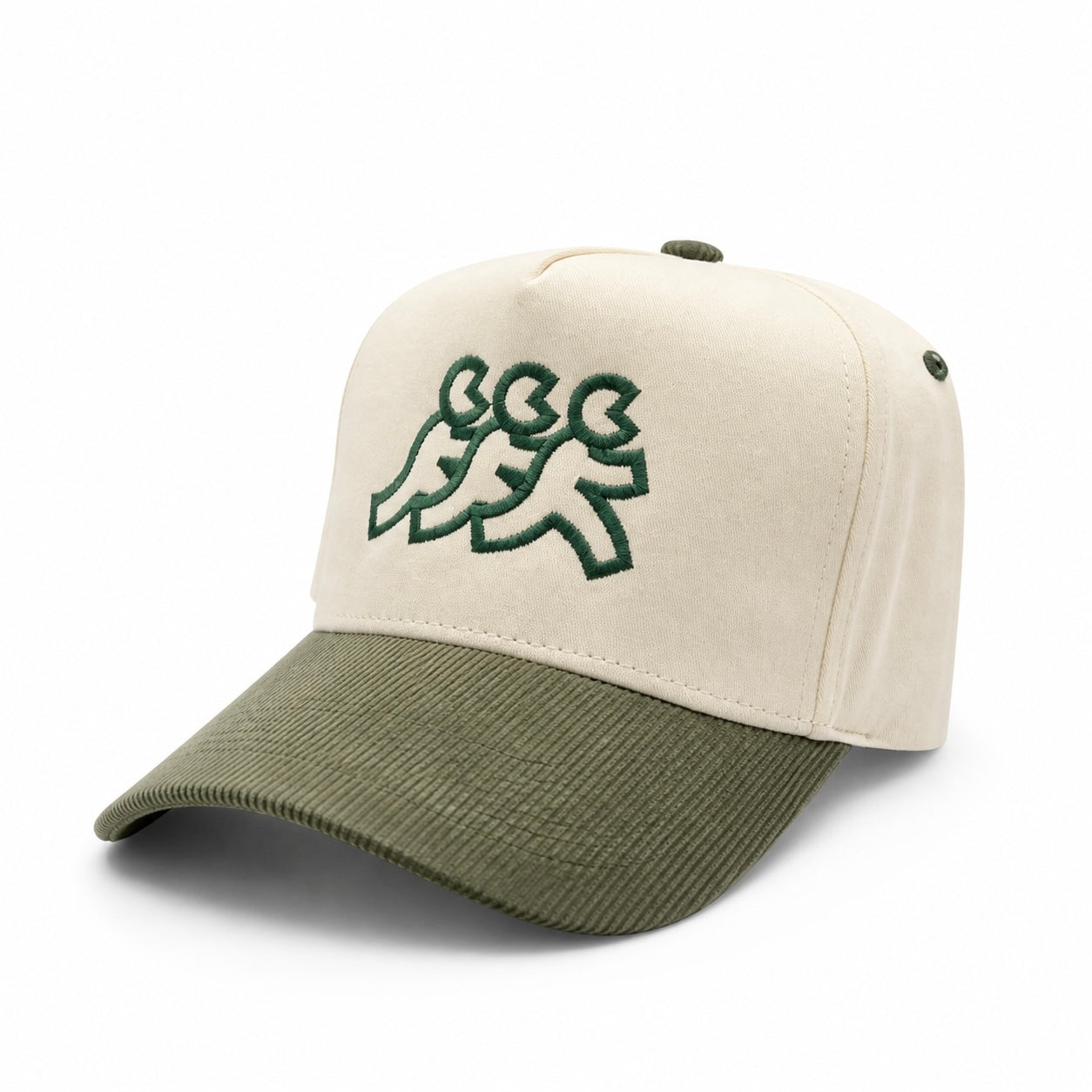 Santa Monica Cream Canvas Corduroy Snapback
