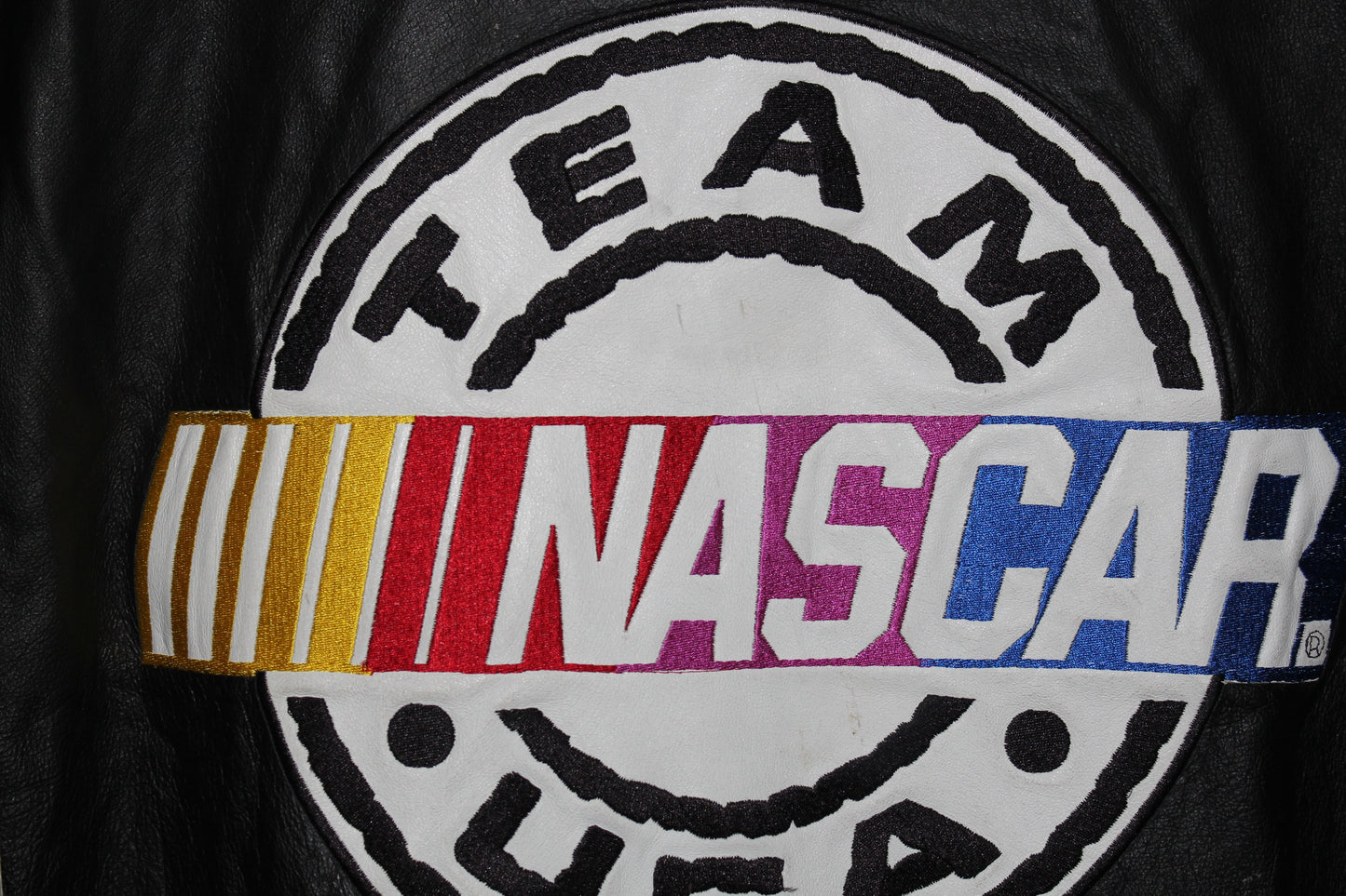NASCAR Racing Leather Bomber Jacket (L)