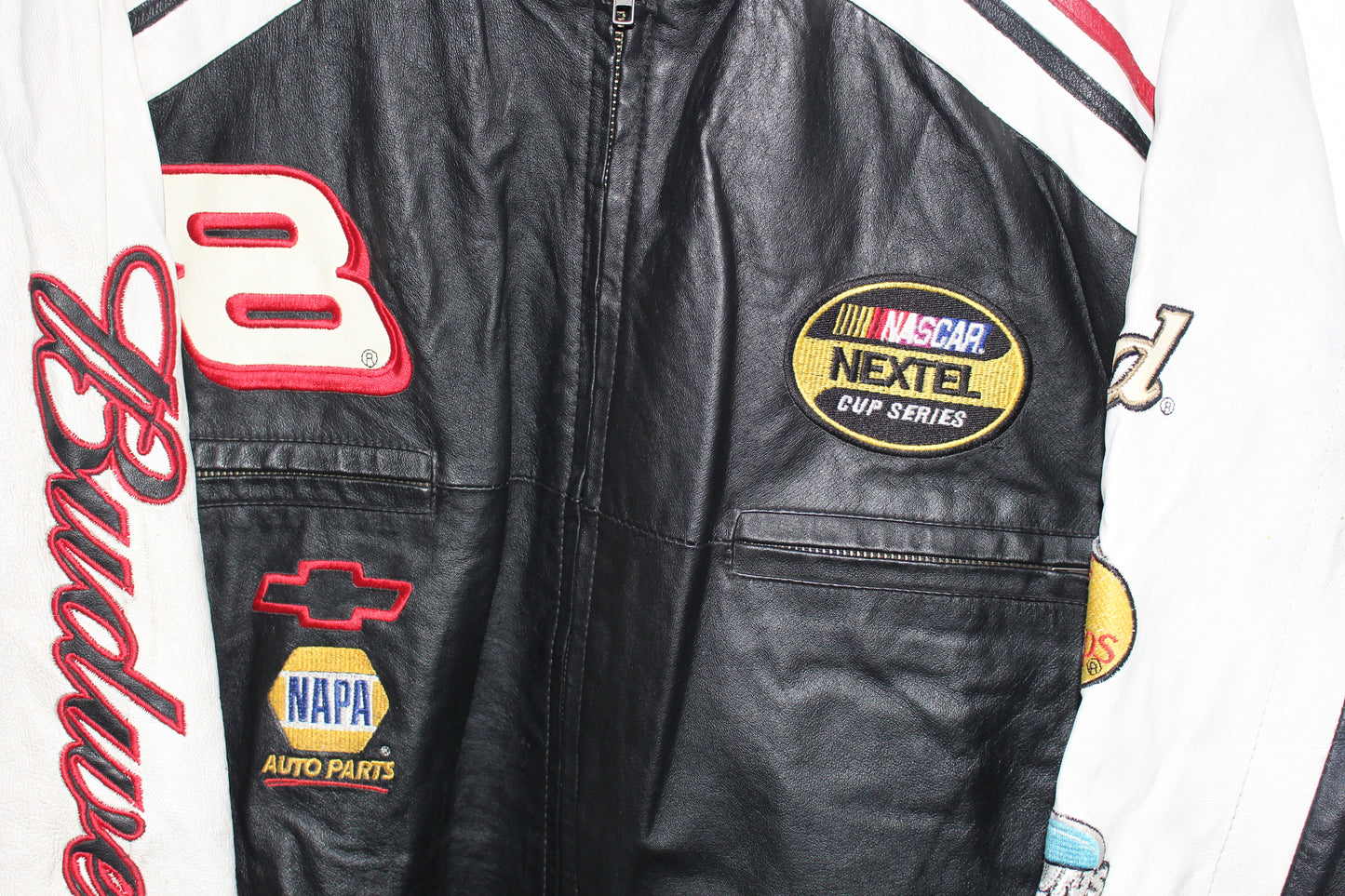 Budweiser Racing NASCAR Leather Jacket (XL)