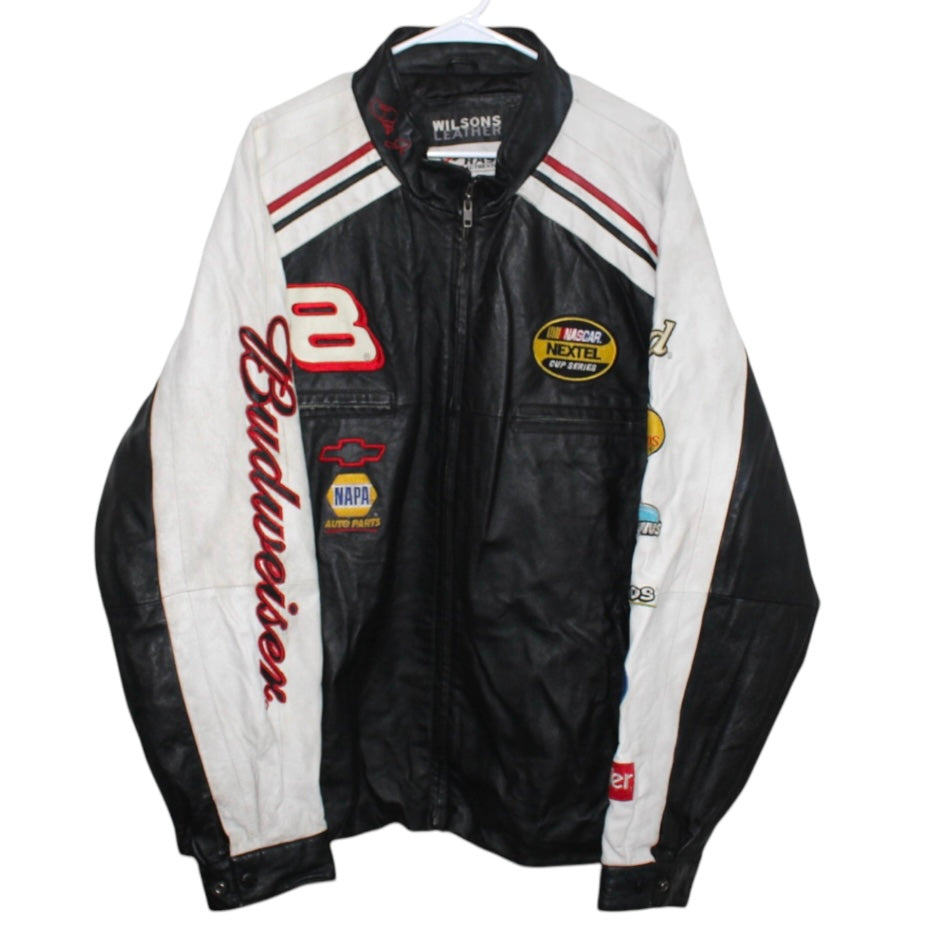 Budweiser Racing NASCAR Leather Jacket (XL)