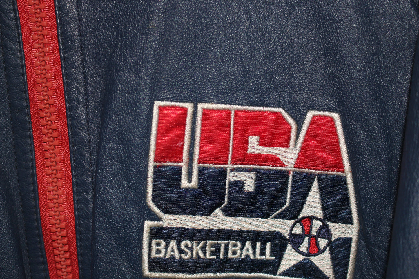 Rare USA Basketball Pro Player Leather Jacket (L)