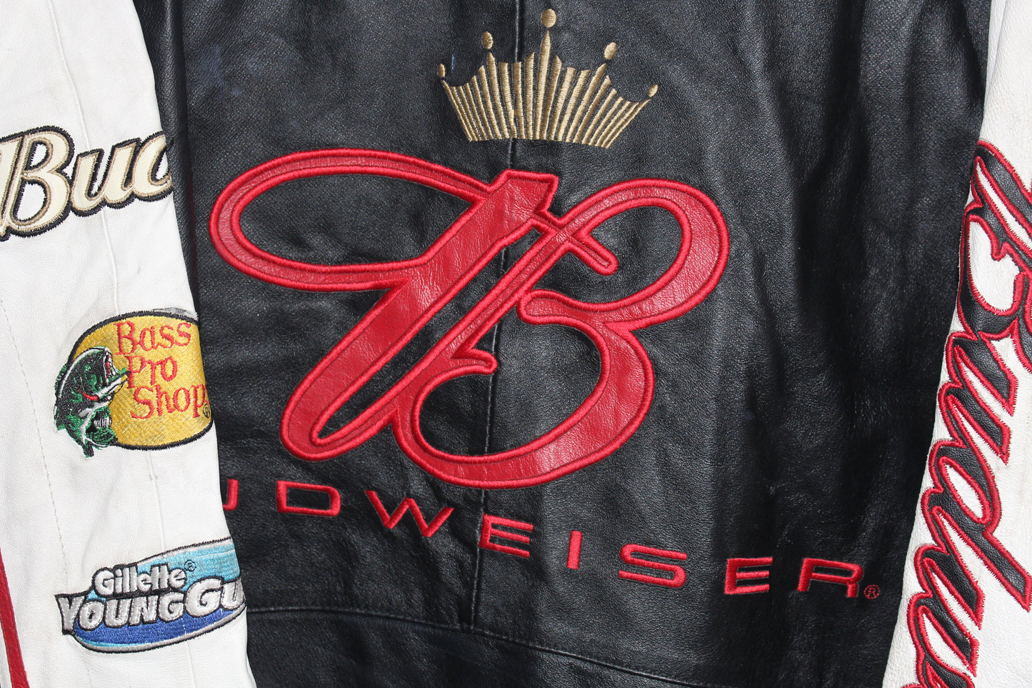 Budweiser Racing NASCAR Leather Jacket (XL)