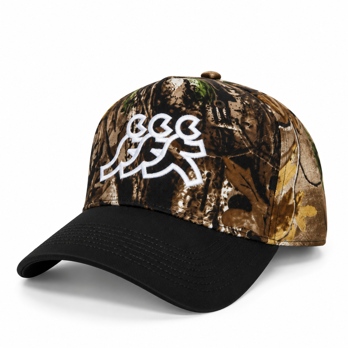Hidden Hills Camo Black Brim Snapback