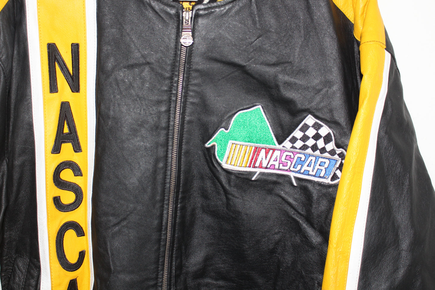NASCAR Racing Leather Bomber Jacket (L)