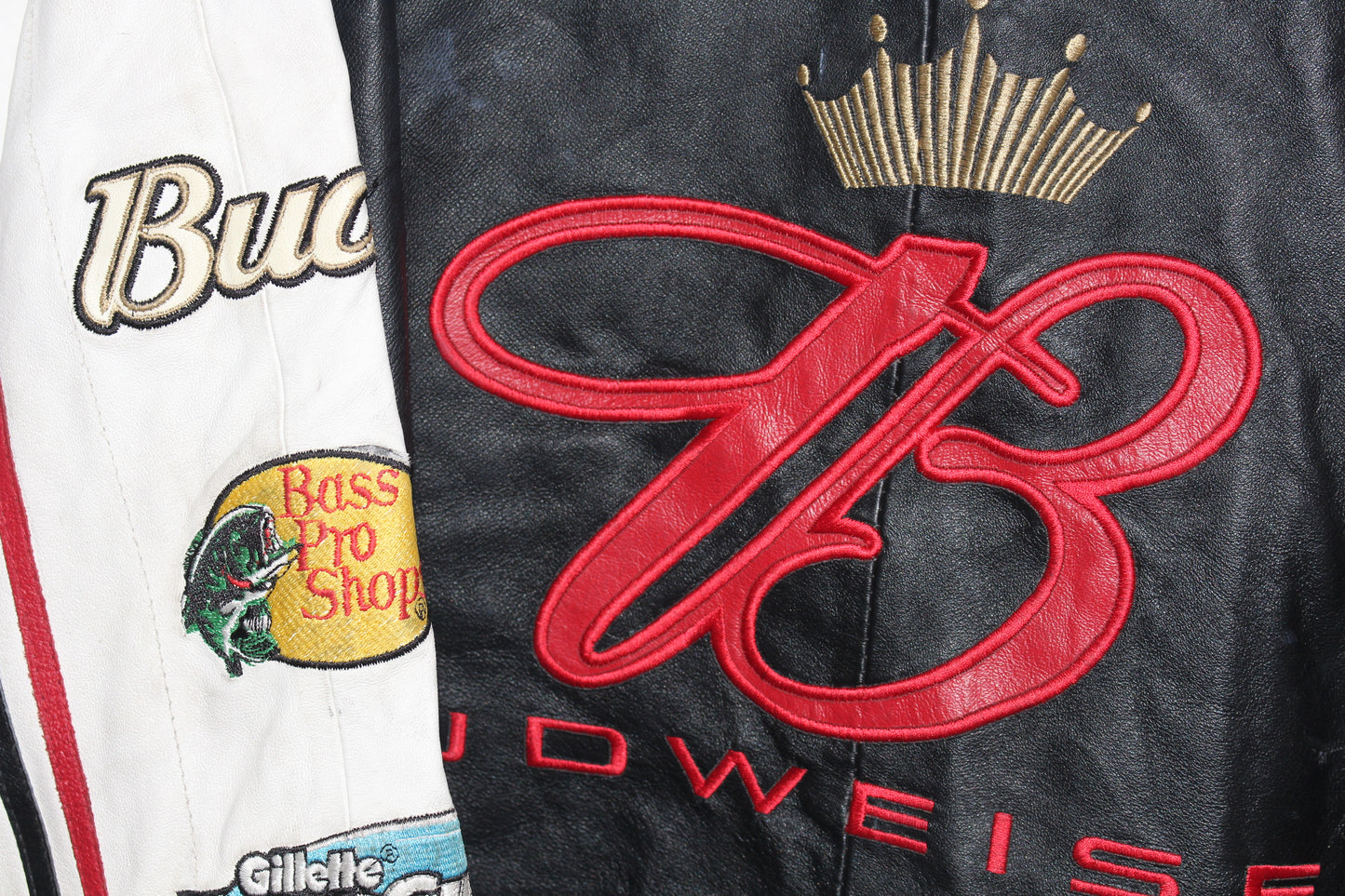 Budweiser Racing NASCAR Leather Jacket (XL)