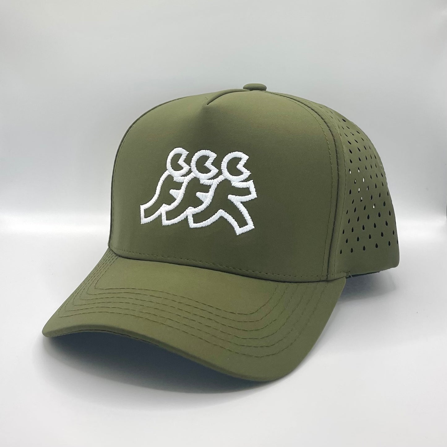 Olive Athletic Mesh Snapback