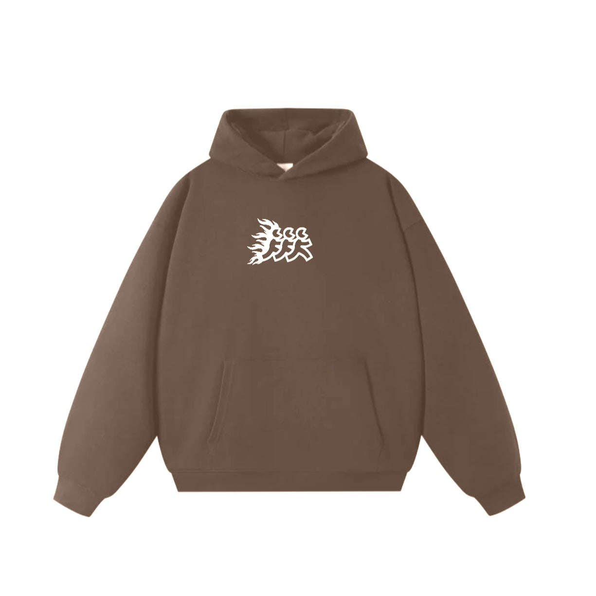 Brown Flames Diego Hoodie