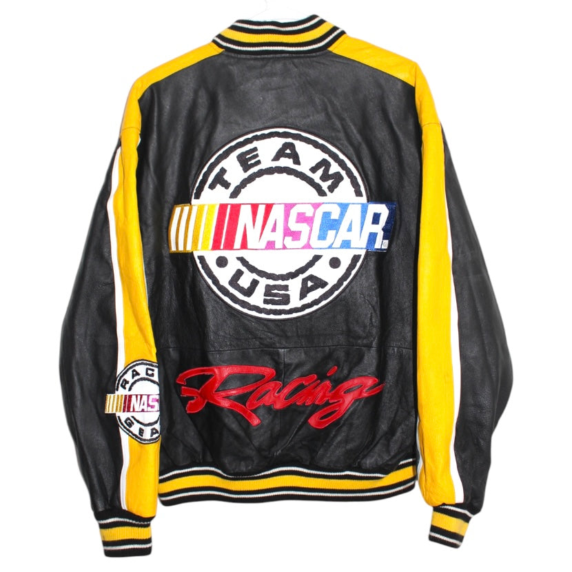 NASCAR Racing Leather Bomber Jacket (L)