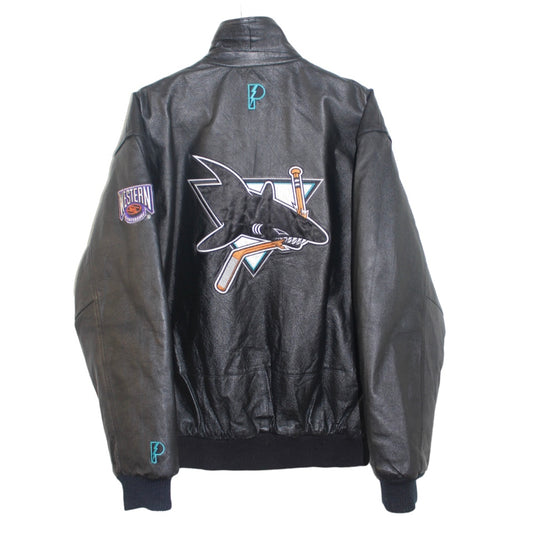 San Jose Sharks Pro Player Leather Jacket (L)