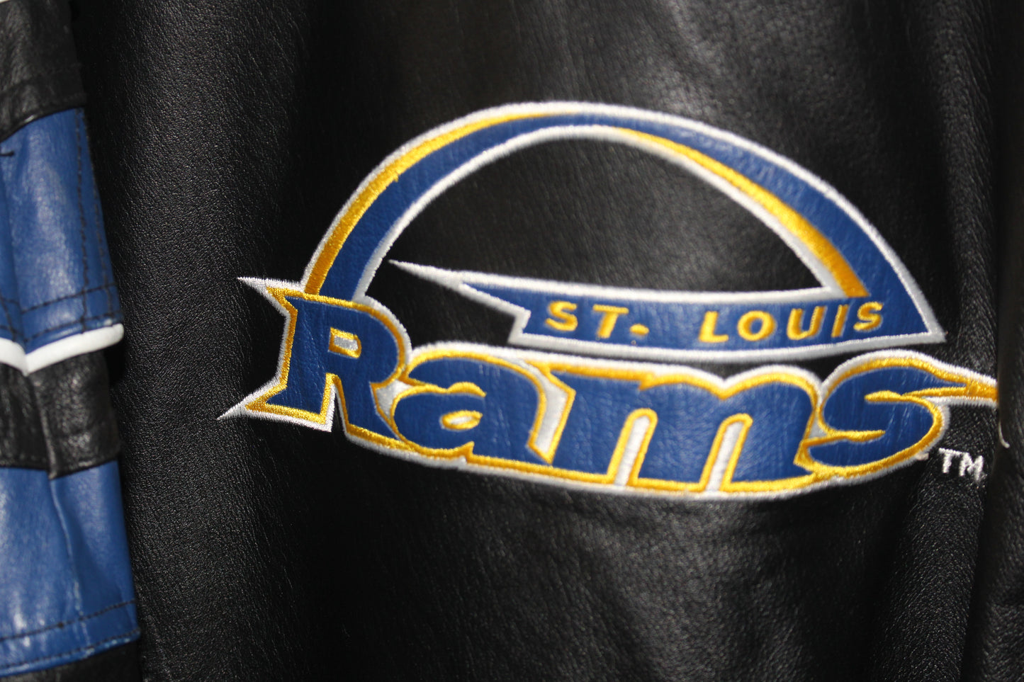 St Louis Rams Pro Line Starter Leather Jacket (L)