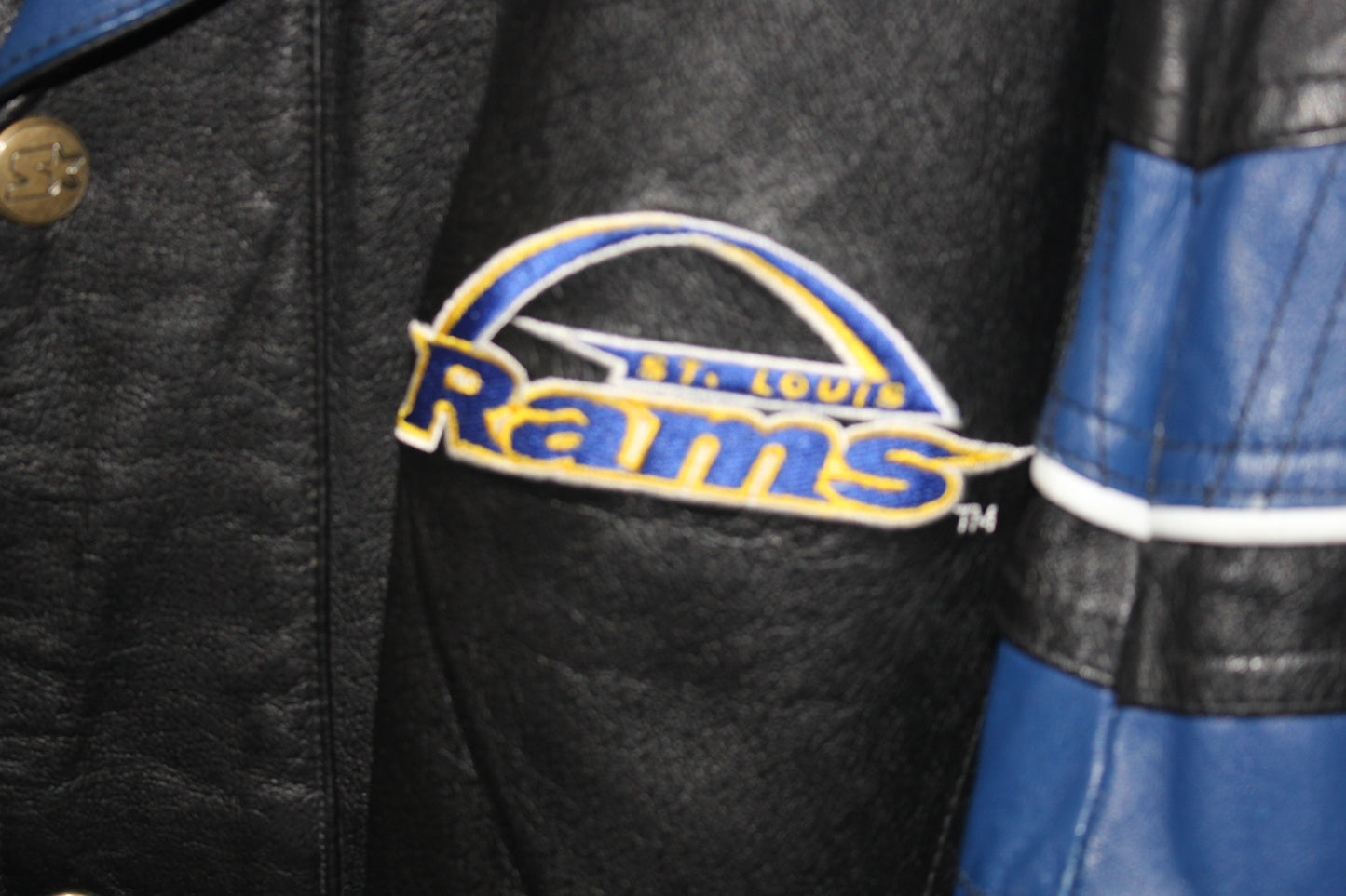 St Louis Rams Pro Line Starter Leather Jacket (L)