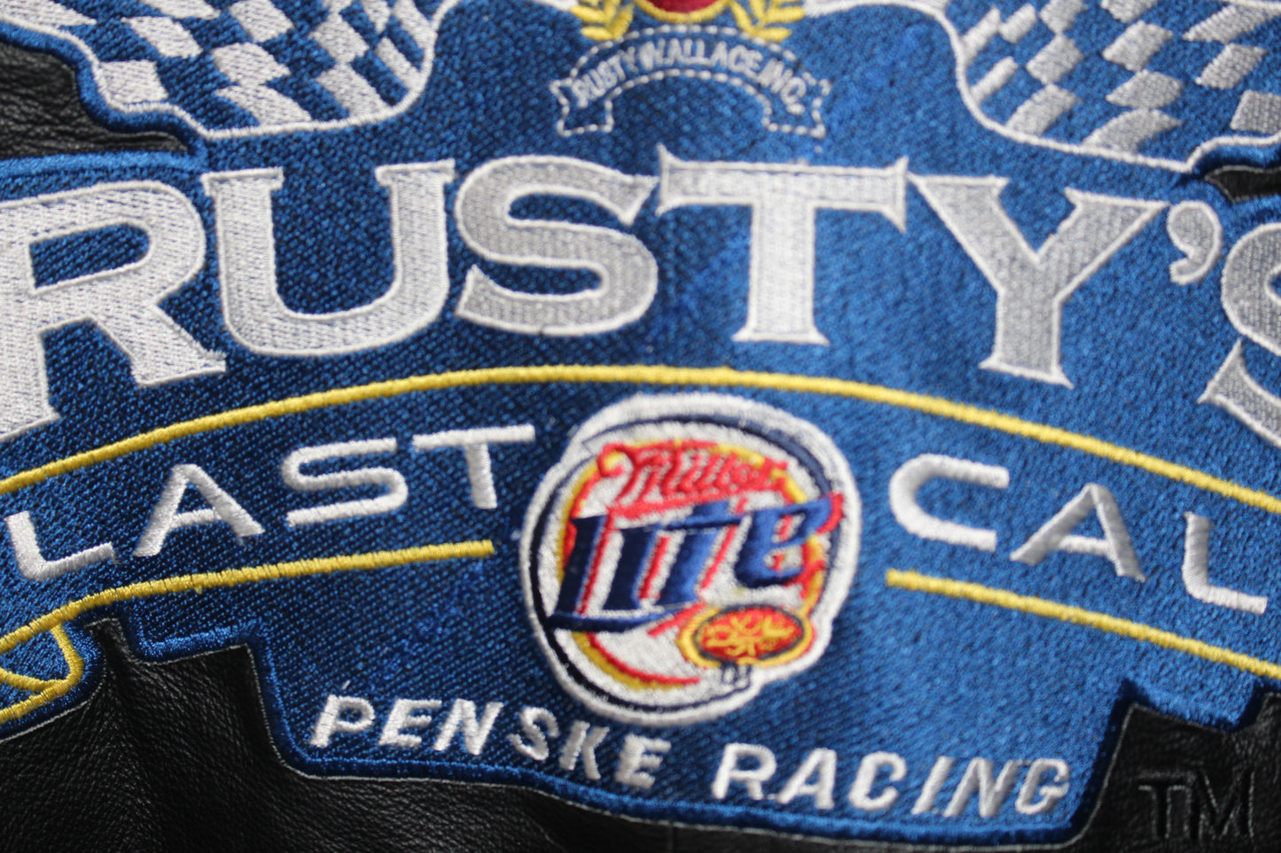 Miller Lite Racing Rusty Wallace #2 Leather Jacket (XXL)