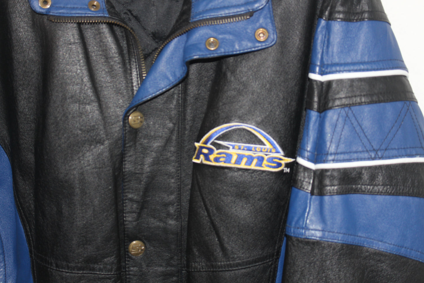 St Louis Rams Pro Line Starter Leather Jacket (L)
