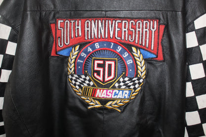 50th Anniversary NASCAR Jeff Hamilton Leather Jacket (XXL)