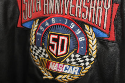 50th Anniversary NASCAR Jeff Hamilton Leather Jacket (XXL)