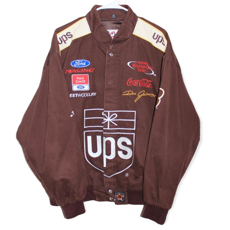 Rare UPS Racing NASCAR Dale Jarrett 88 XL Retro Windbreakers