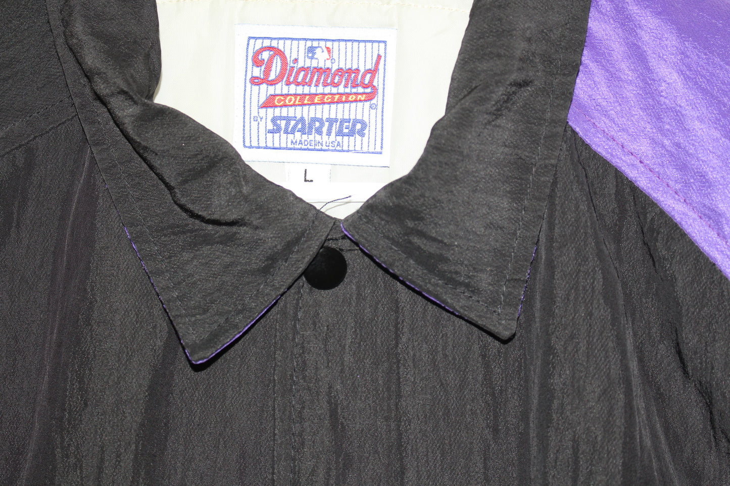 Colorado Rockies Starter Diamond Series Bomber Jacket (L)