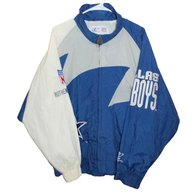 Dallas Cowboys Pro Line Logo Athletic Sharktooth Puffer (L