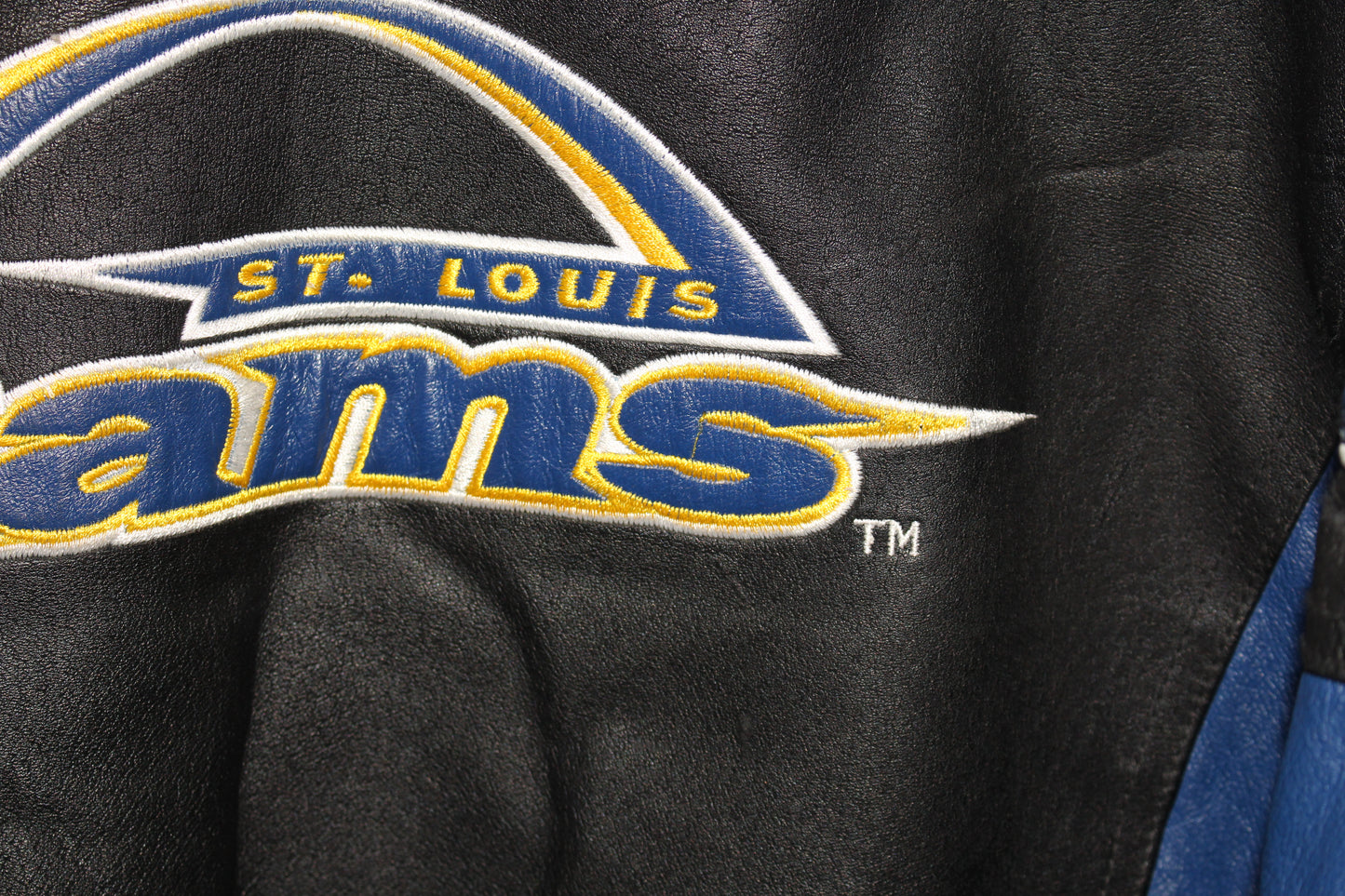 Rare St Louis Rams Pro Line Starter Leather Jacket (L)