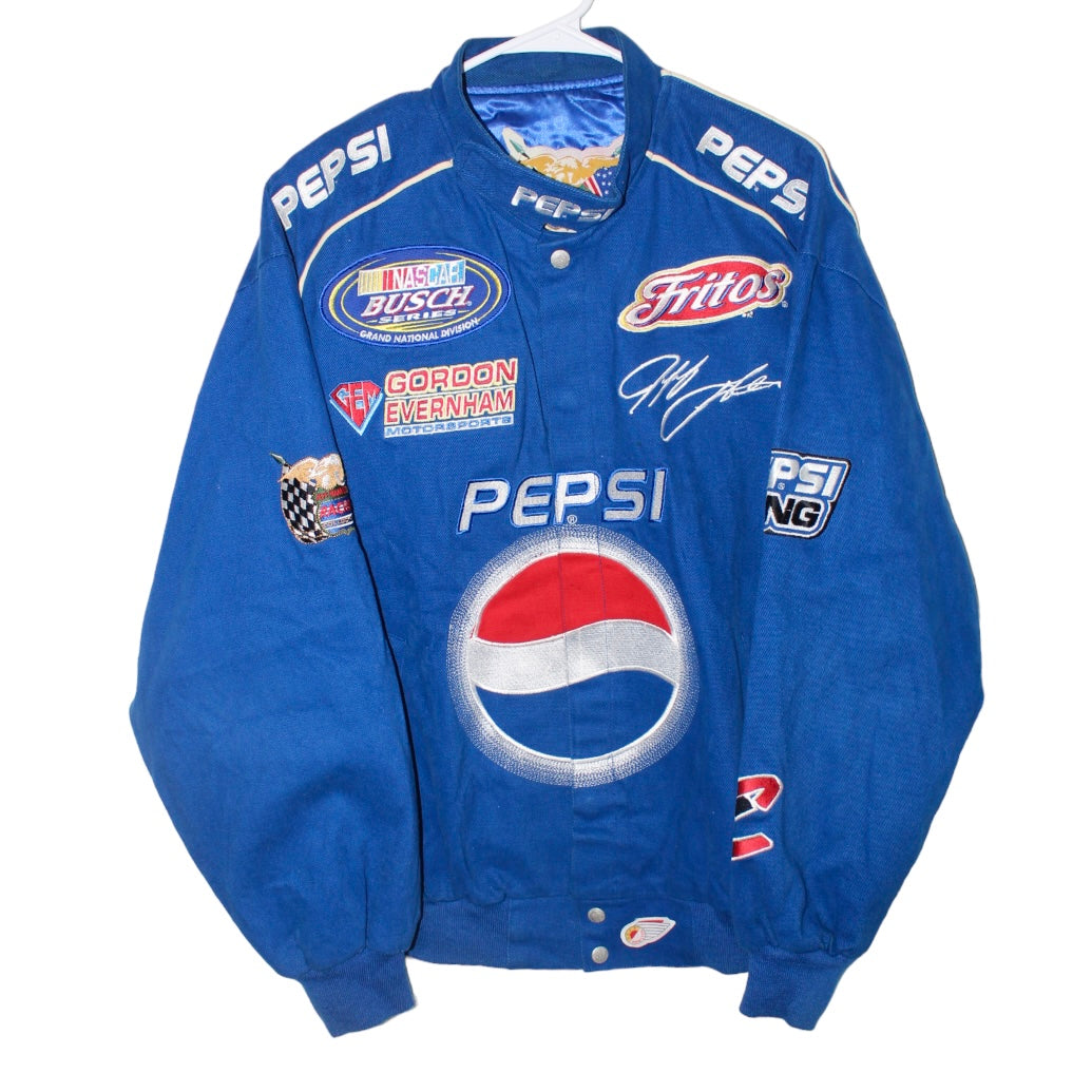 Rare Pepsi Racing NASCAR Jeff Gordon #24 Jeff Hamilton Jacket (L