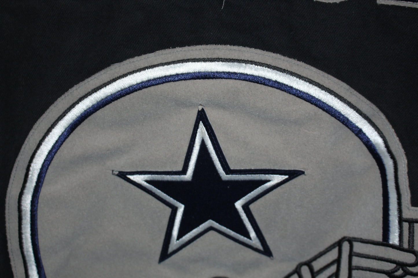 Rare Dallas Cowboys Denim Leather Jeff Hamilton Jacket (XL)