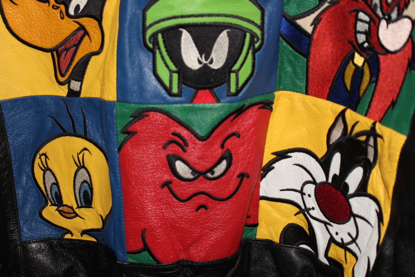 Rare 1997 Warner Bros Looney Tunes Leather Jacket (L)