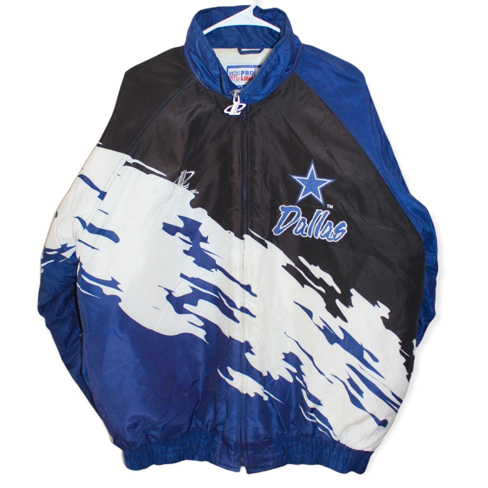 Dallas Cowboys Pro Line Logo Athletic Sharktooth Puffer (L