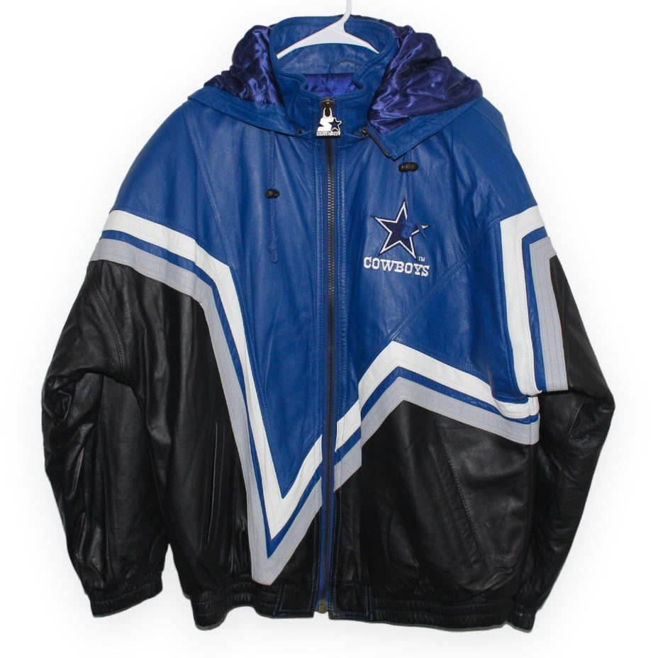 Dallas Cowboys Pro Line Starter Leather Jacket (L) – Retro Windbreakers