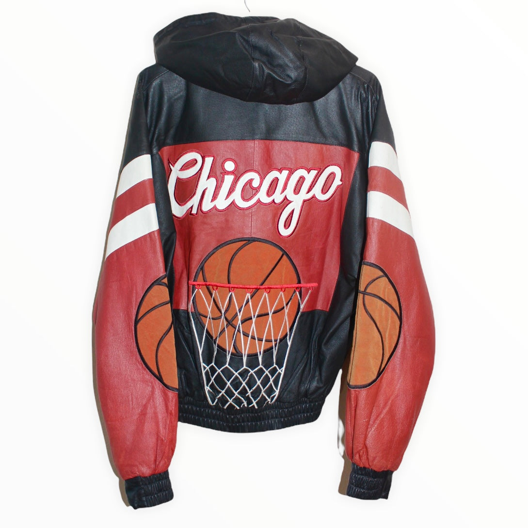 Chicago Bulls Team Of The 90s NBA Leather Jacket - Maker of Jacket