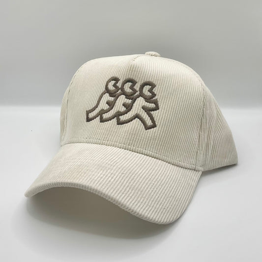 Cream Corduroy Snapback