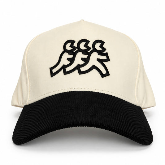 Malibu 2 Tone Cream Canvas Corduroy Snapback