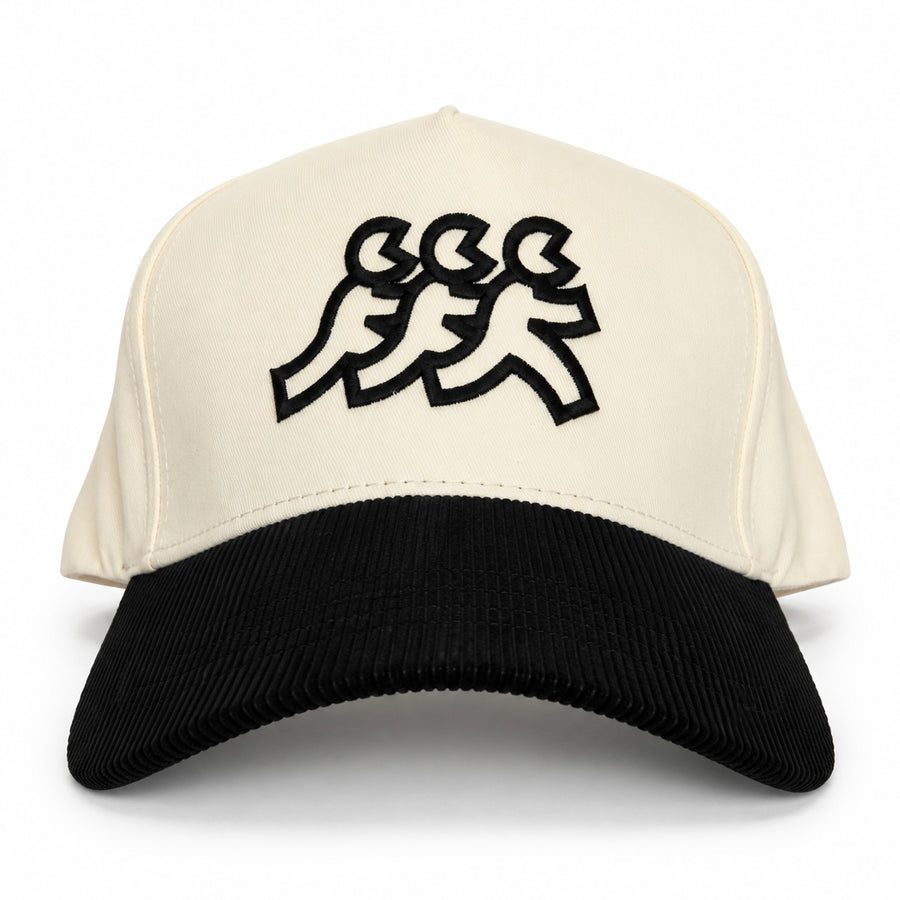 Malibu 2 Tone Cream Canvas Corduroy Snapback