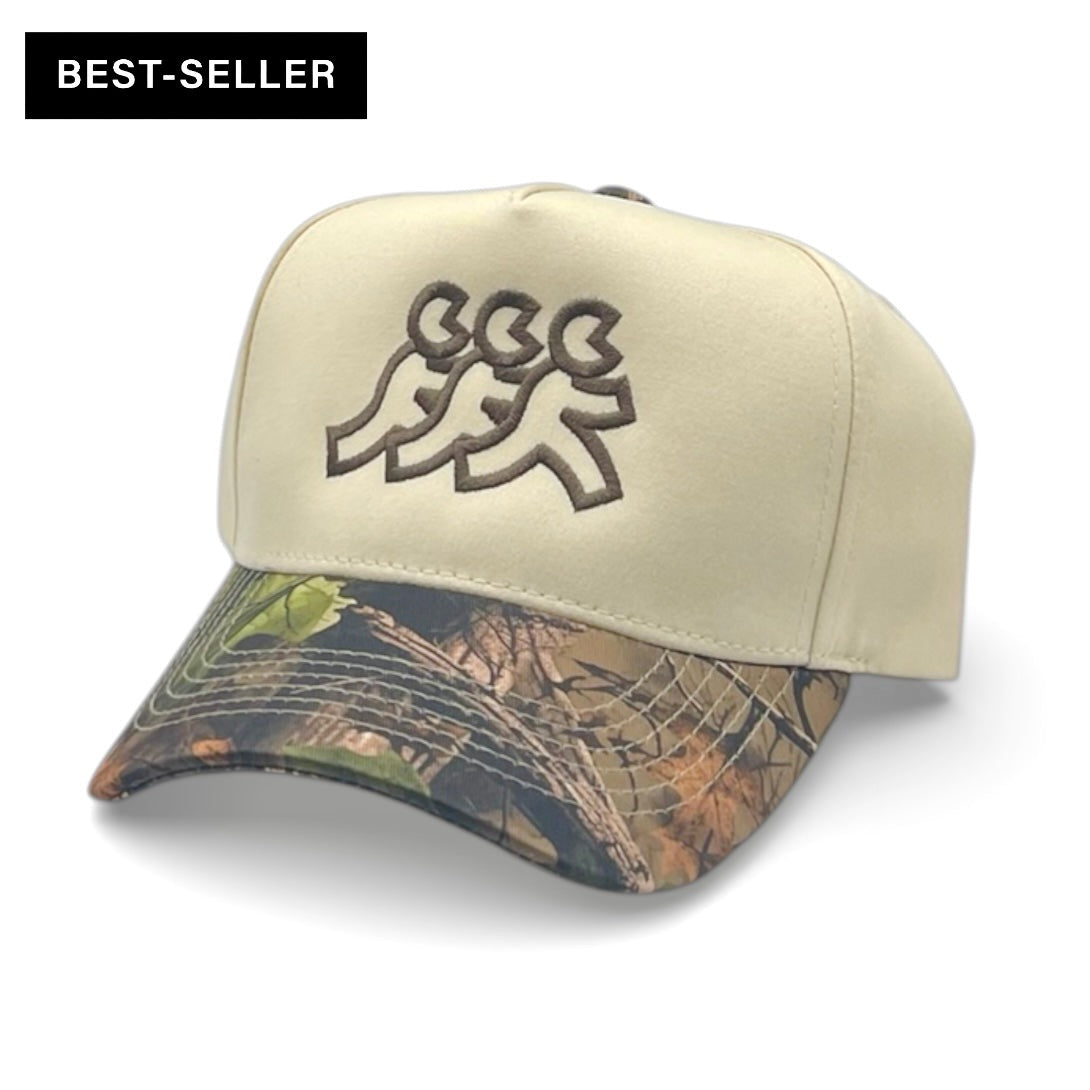Hidden Hills Cream Camo Brim Snapback