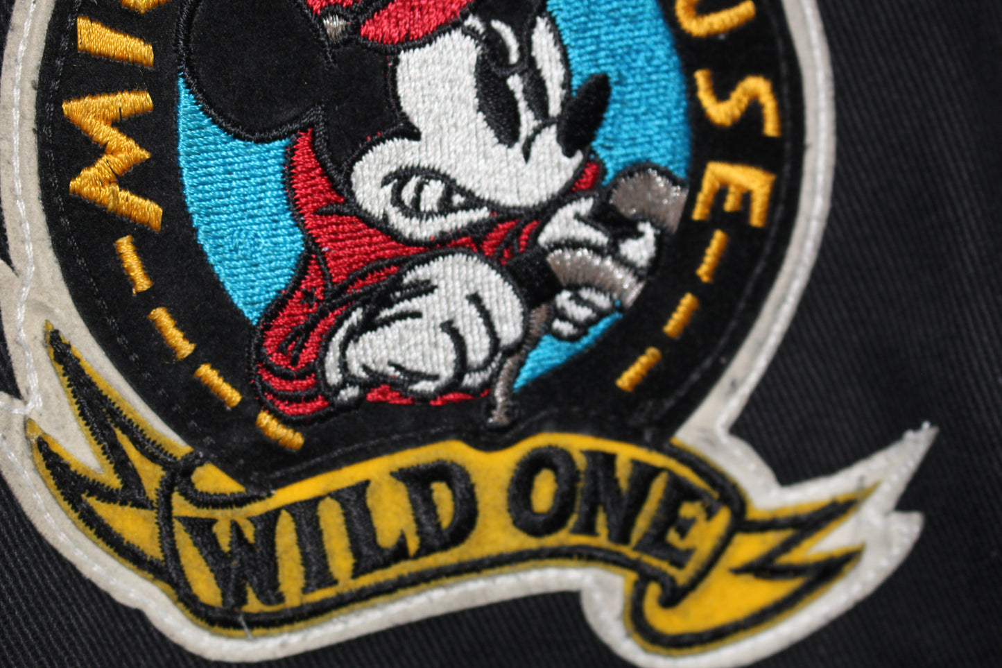 Rare Mickey Mouse Wild One Disney Leather Motorcycle Jeff Hamilton Jacket (M)