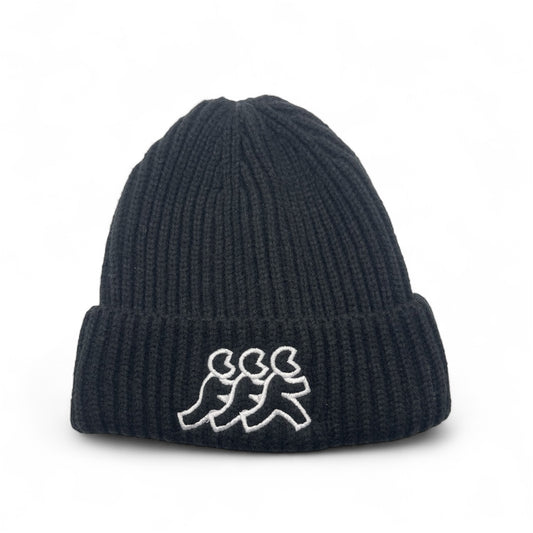 Black Quilted Beanie