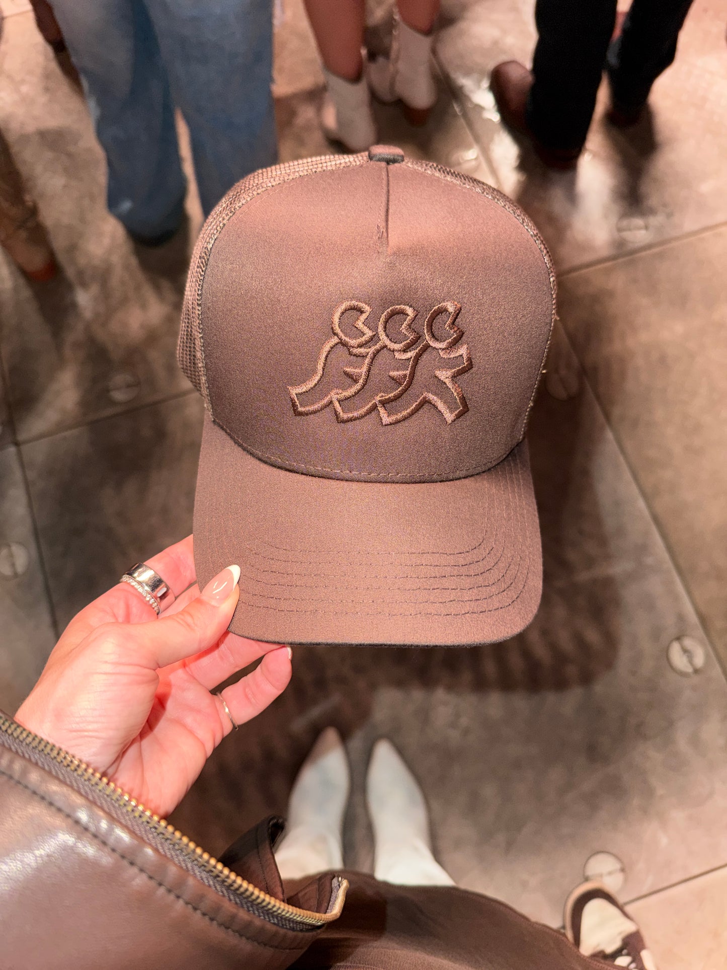 Espresso Monochrome Mesh Snapback