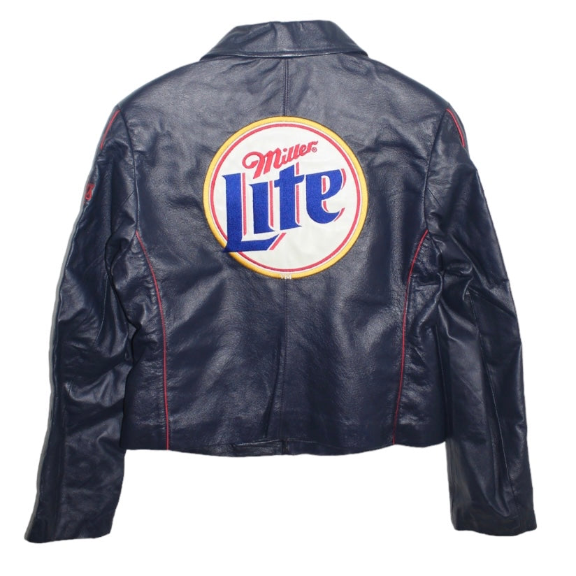 Rare Miller Lite Racing NASCAR Rusty Wallace #2 Leather Jacket (Women’s M)