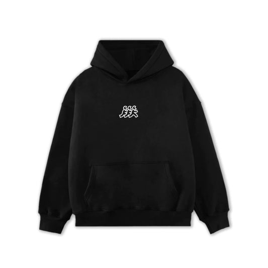 Black Team Retro Hoodie