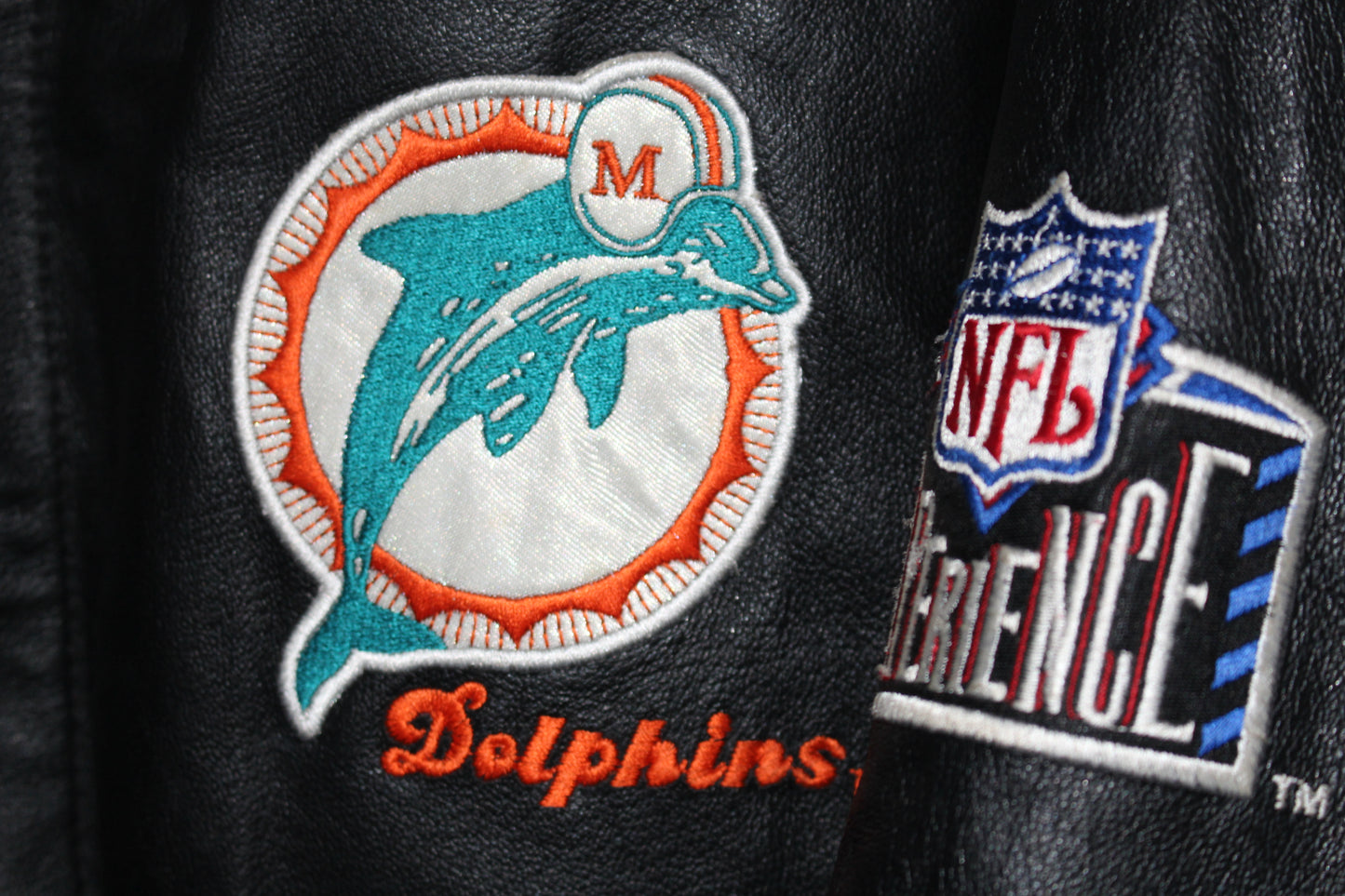 Miami Dolphins Pro Player Leather Jacket (L)