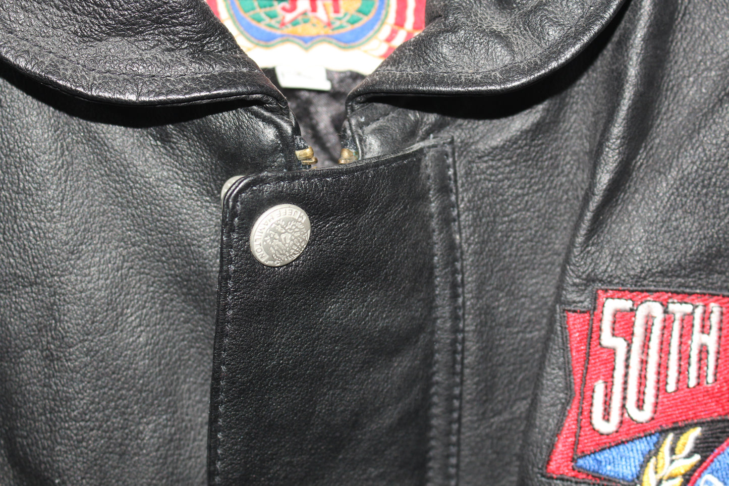NASCAR 50th Anniversary Jeff Hamilton Leather Jacket (L)