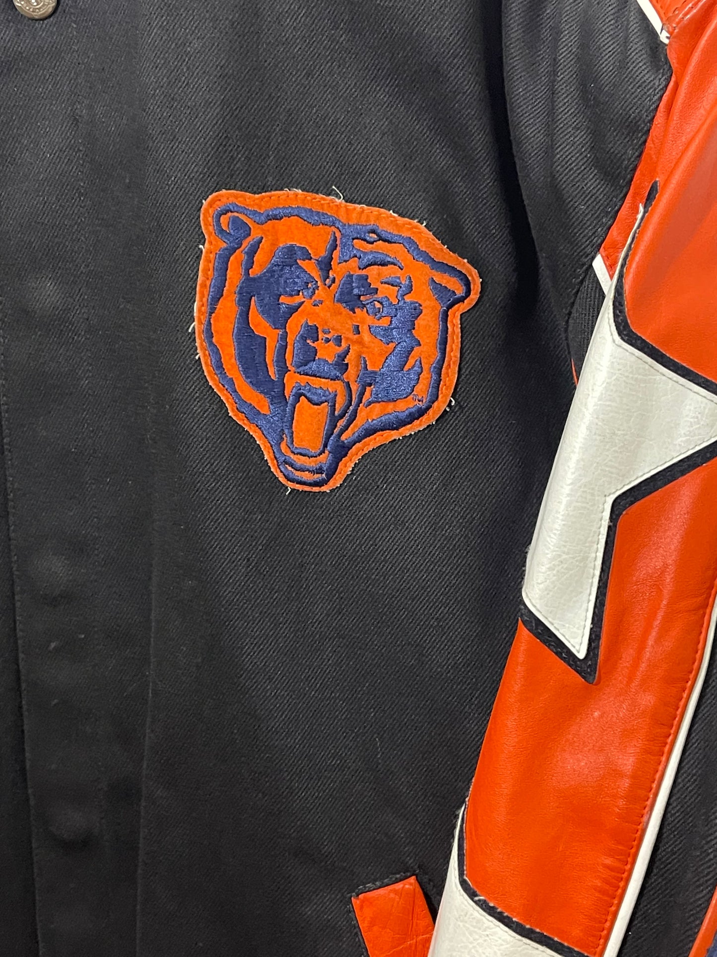 Rare Chicago Bears Jeff Hamilton Leather Reversible Star Series (L)