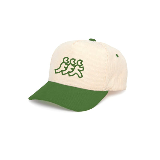 Cream 2 Tone Olive Corduroy Snapback