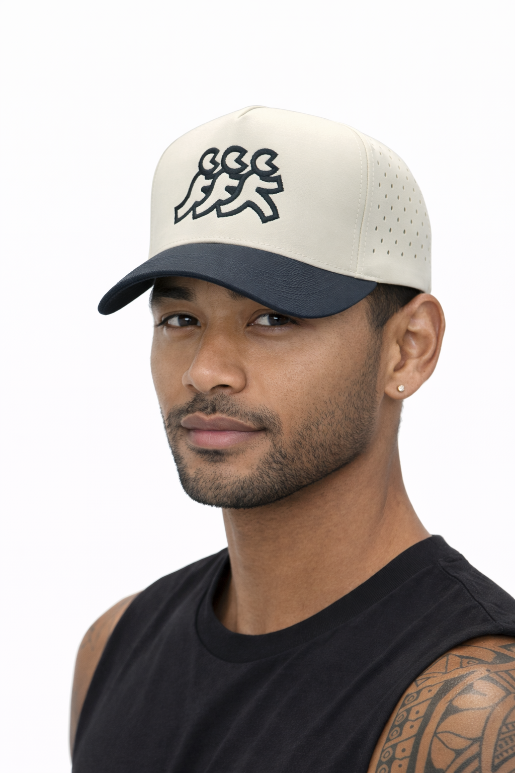 Malibu Cream Athletic Mesh Snapback